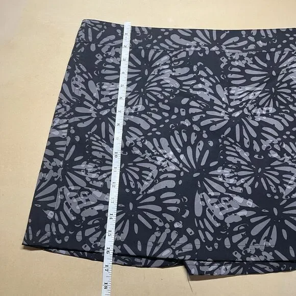 RipSkirt Hawaii Womens Wrap Skirt Size XL Length 1 Shibori Charcoal Print EUC - Picture 7 of 8